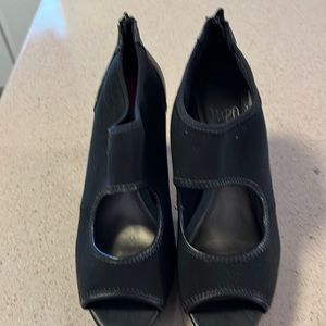 Womens high heeled open toe